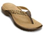 Crocs Women's Capri IV Leopard Print Flip